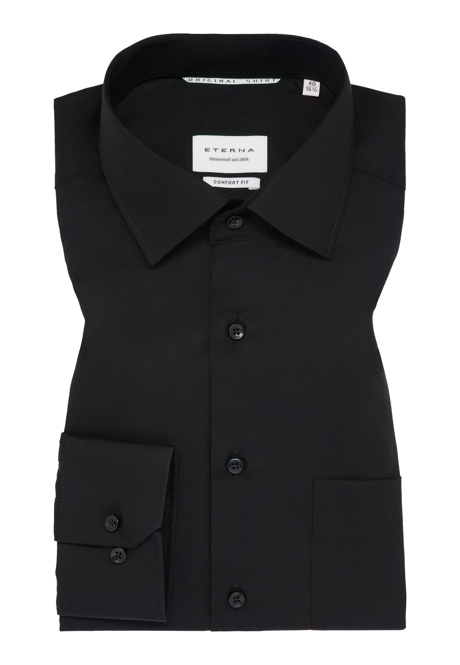 ETERNA COMFORT FIT Langarm Hemd - Midnight Poplar - 1100-39-E19K