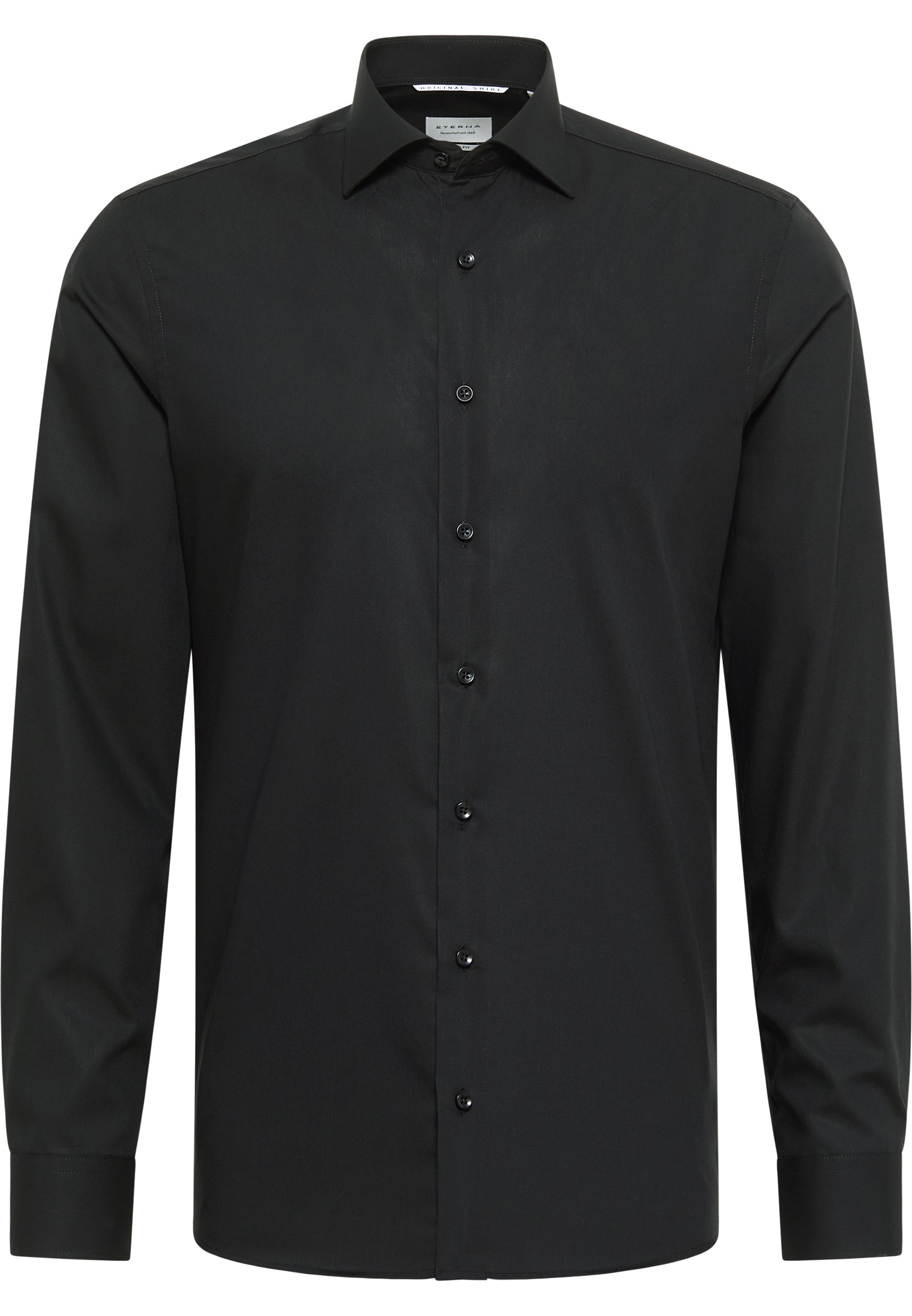 ETERNA SLIM FIT Langarm Hemd - Midnight Silk Black - 1100-39-F170