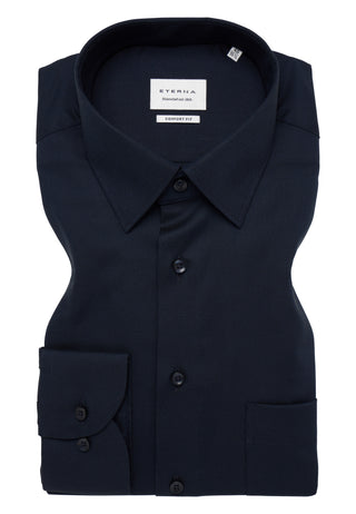 ETERNA COMFORT FIT Langarm Hemd - Midnight Dusk Blue - 8464-18-E181