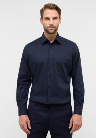 ETERNA COMFORT FIT Langarm Hemd - Midnight Dusk Blue - 8464-18-E181
