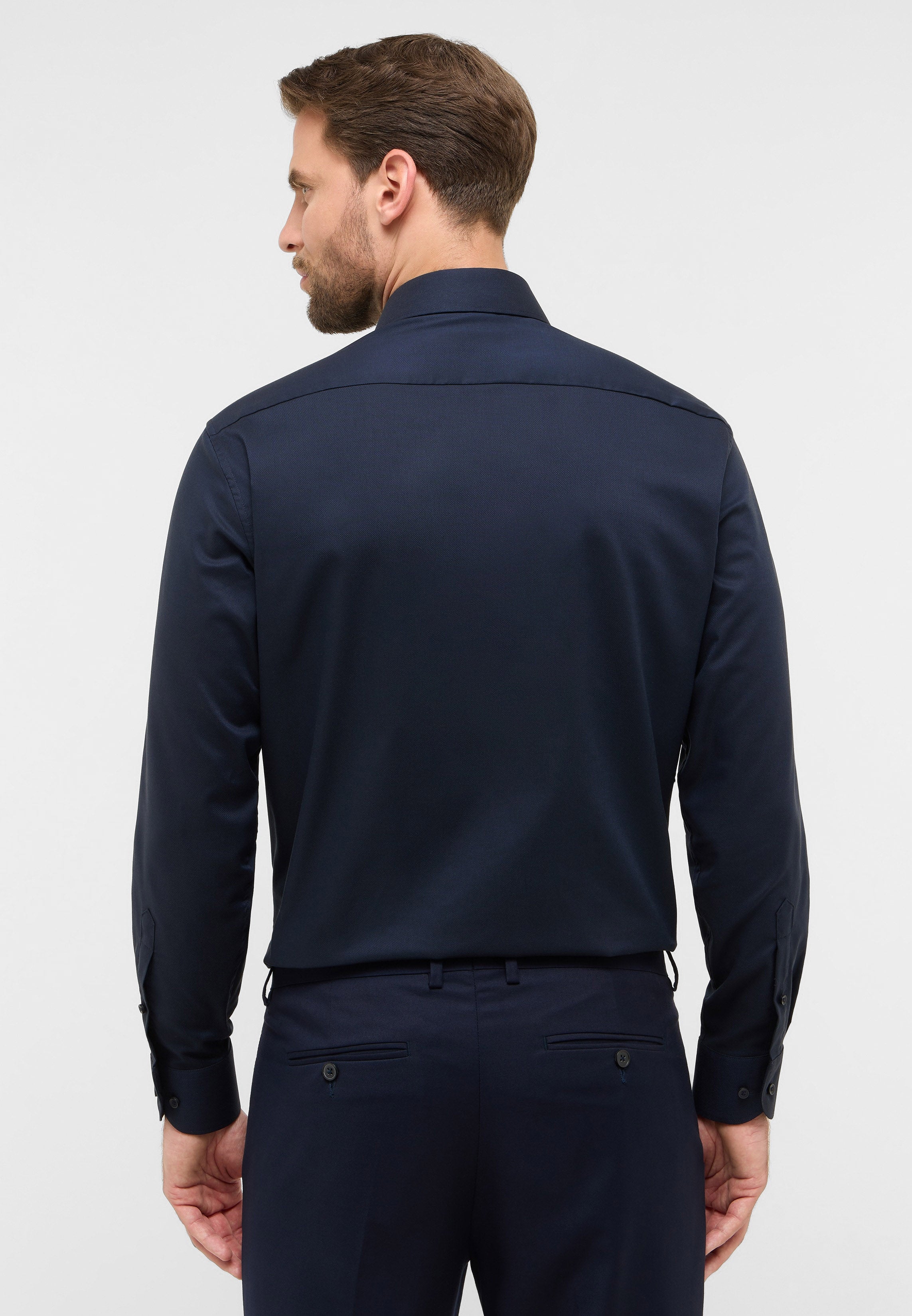 ETERNA COMFORT FIT Langarm Hemd - Midnight Dusk Blue - 8464-18-E181 von Eterna
