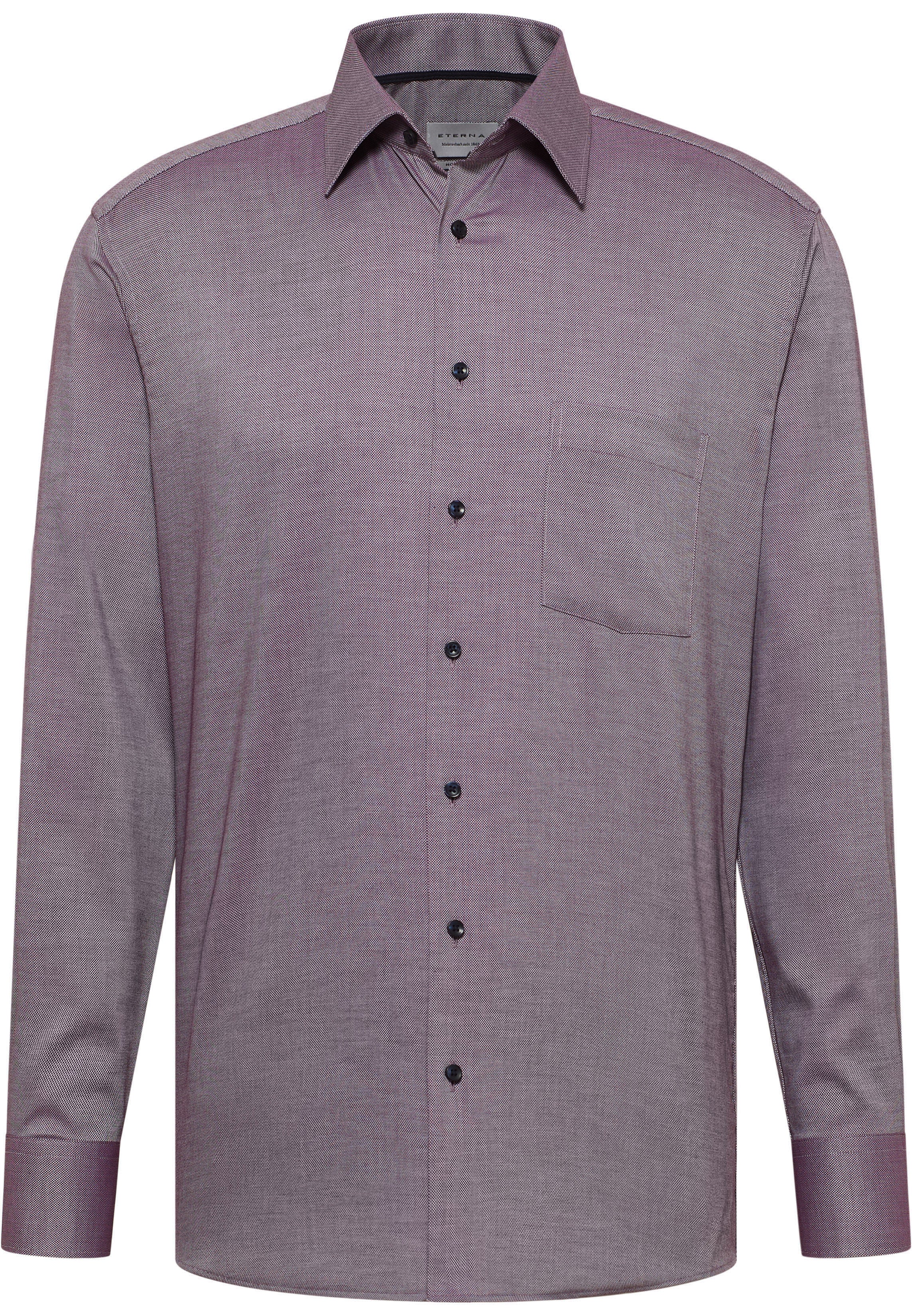 ETERNA MODERN FIT Langarm Hemd - Violet Brick Dust - 8464-59-X181