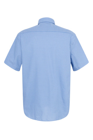 ETERNA COMFORT FIT Kurzarm Hemd - Sky Gingham Mist - 8913-11-K146