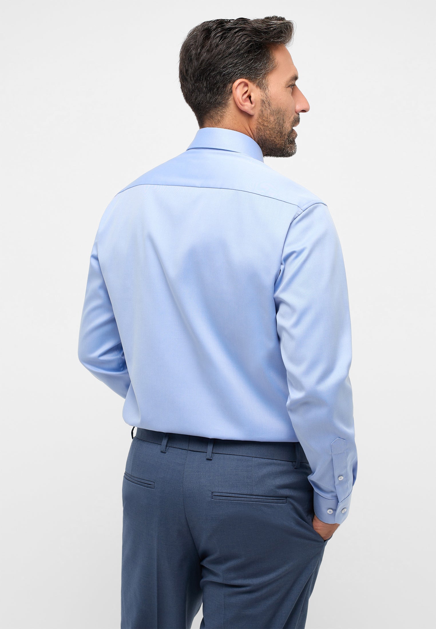 ETERNA MODERN FIT COVER SHIRT Langarm Hemd - Sky Washed Breeze - 8817-14-X18K von Eterna