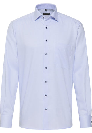 ETERNA COMFORT FIT Langarm Hemd - Light Sky Check - 8184-12-E15K