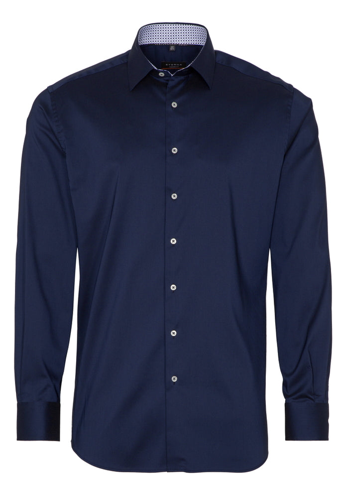 ETERNA Slim Fit Performance Shirt - Midnight Navy - 3372-19-F14P