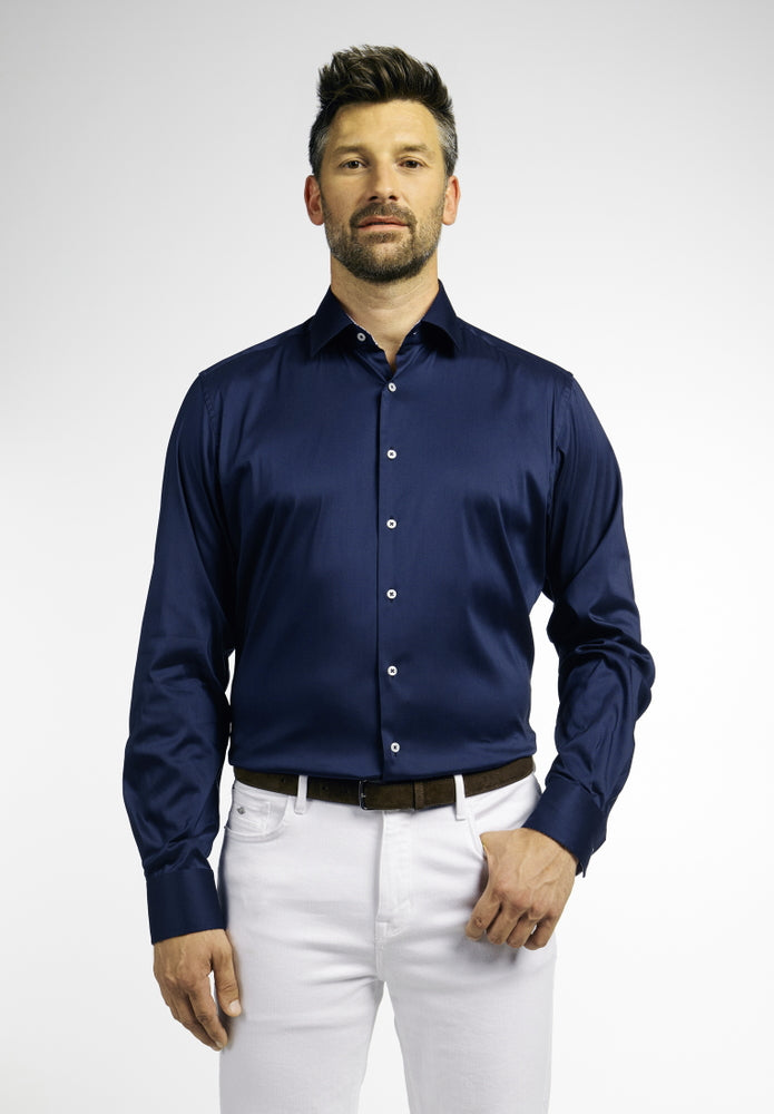 ETERNA Slim Fit Performance Shirt - Midnight Navy - 3372-19-F14P von Eterna