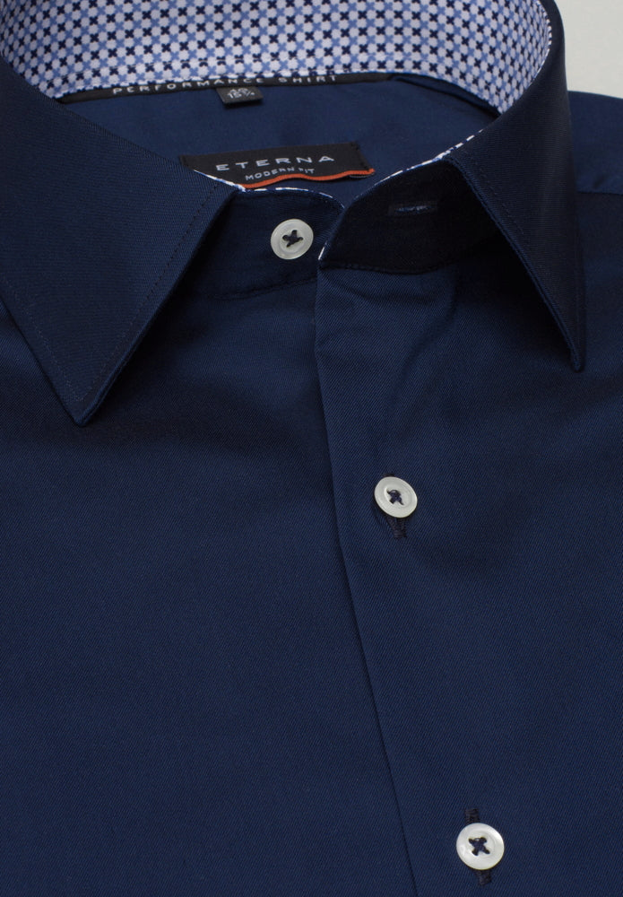 ETERNA Slim Fit Performance Shirt - Midnight Navy - 3372-19-F14P von Eterna