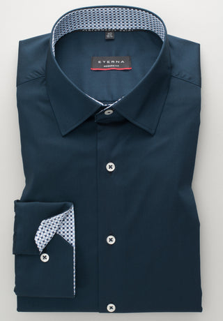 ETERNA Slim Fit Performance Shirt - Midnight Navy - 3372-19-F14P