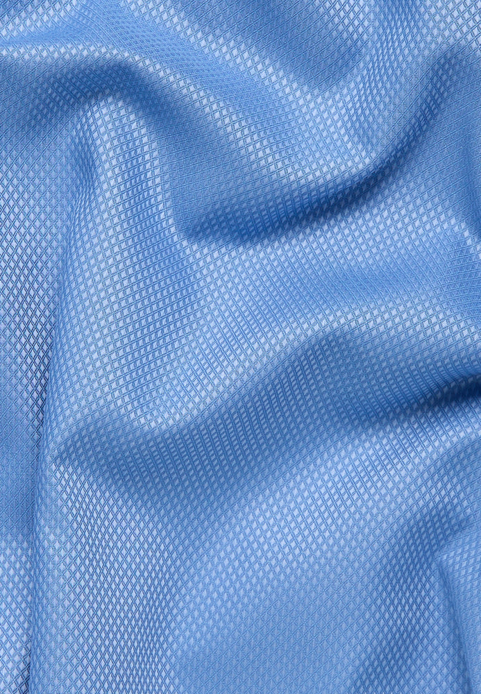 ETERNA COMFORT FIT Langarm Hemd - Sky Mosaic Blue - 3324-14-E19K von Eterna