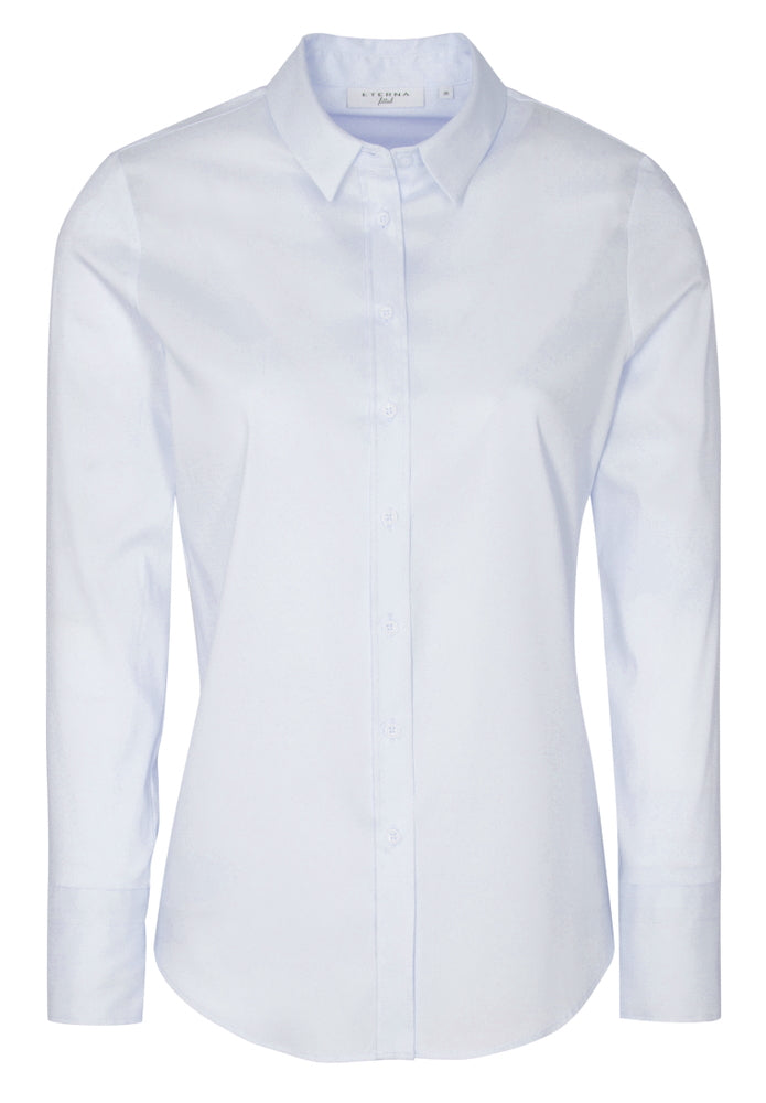 ETERNA FITTED Performance Shirt Langarm Hemd - Powder Sky Blue - 5377-11-DF04