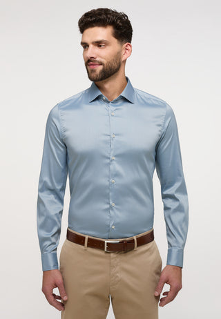 ETERNA SLIM FIT Performance Shirt - Moonstone Blue - 3377-31-F170