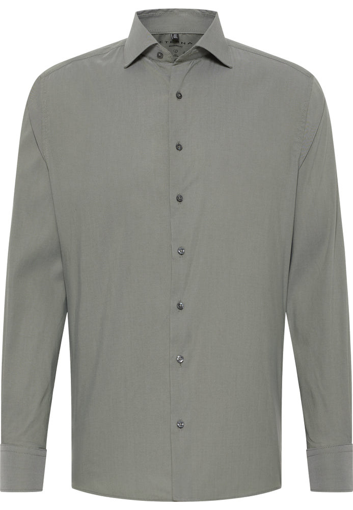 ETERNA MODERN FIT Performance Shirt Langarm Hemd - Sage Mist Green - 3377-44-X18K