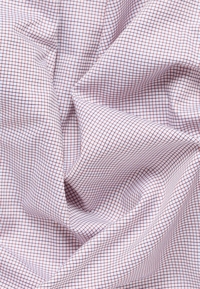 ETERNA COMFORT FIT Langarm Hemd - Blush Harbor Check - 8184-82-E15K von Eterna