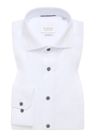 ETERNA COMFORT FIT COVER SHIRT - Bright White Oxford - 8819-00-E18V