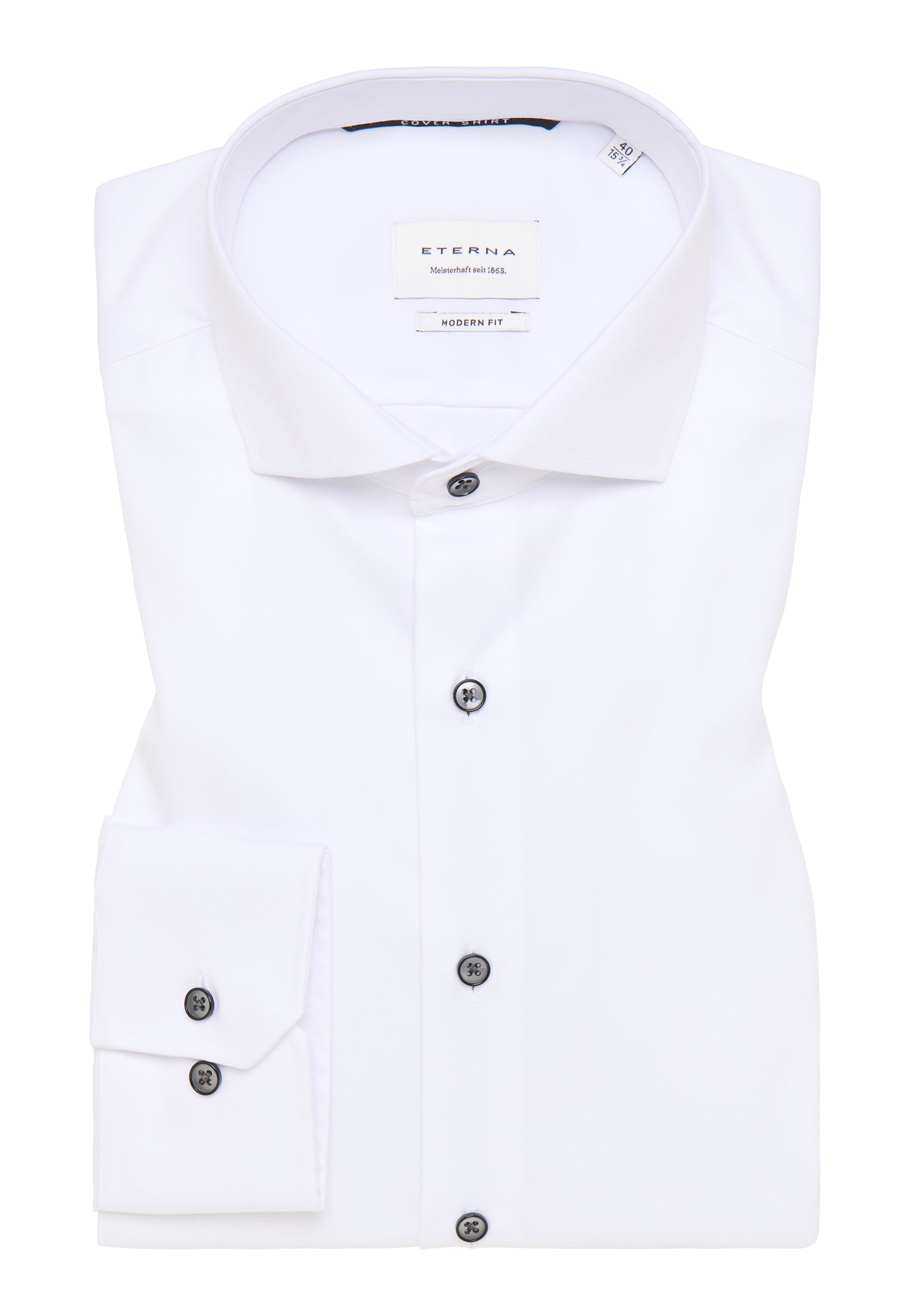 ETERNA MODERN FIT COVER SHIRT - Frosted Cloud White - 8819-00-X17V