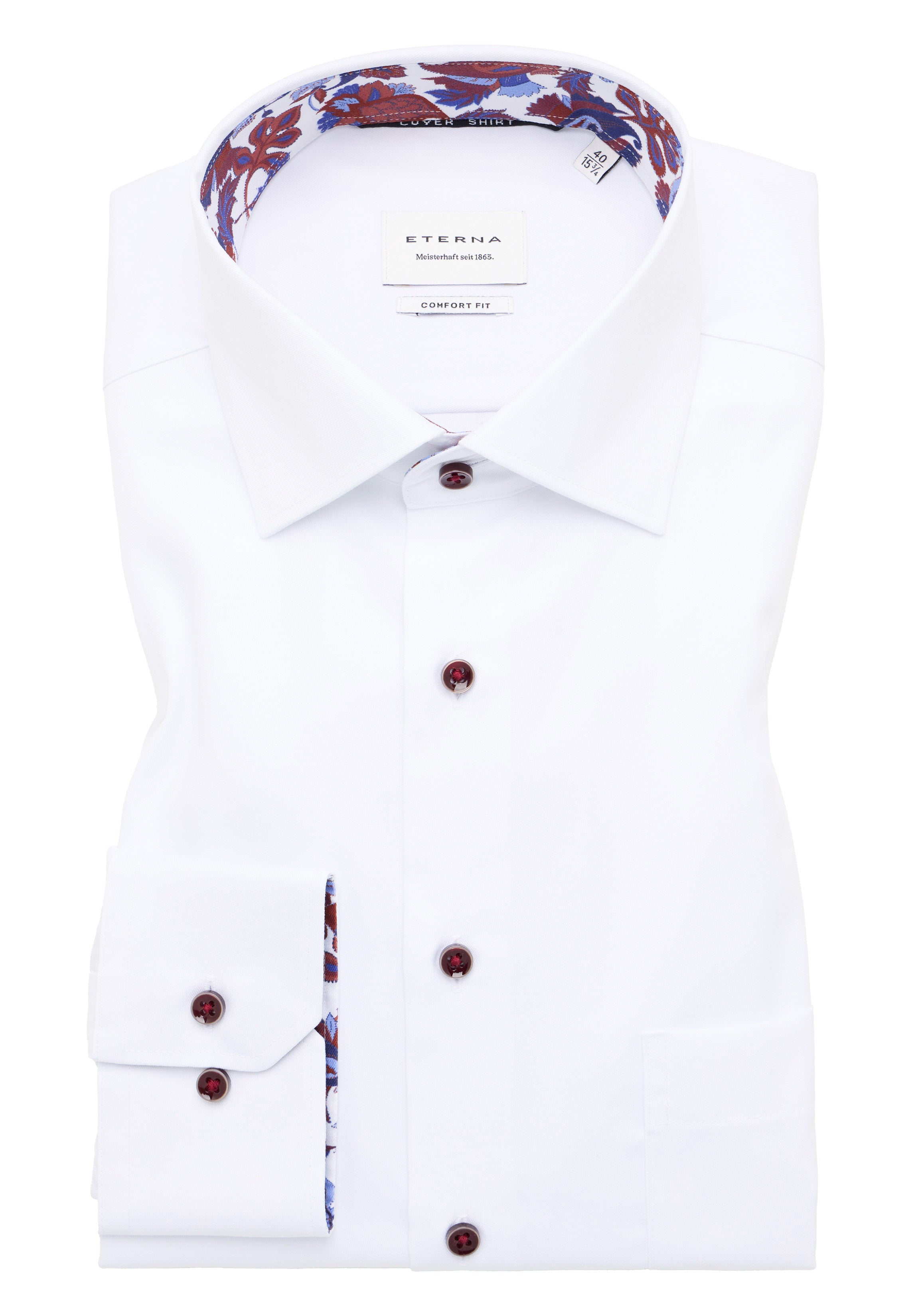 ETERNA COMFORT FIT COVER SHIRT - Brilliant White - 8824-00-E15K von Eterna