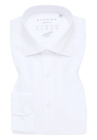ETERNA COMFORT FIT Performance Shirt - Crystal Silk White - 4194-00-E17K