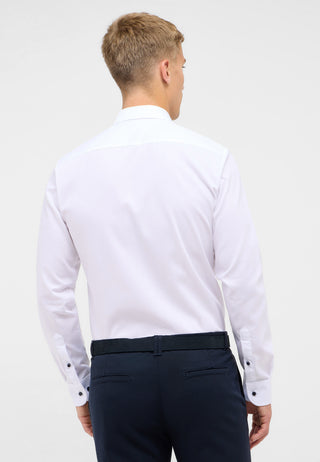 ETERNA SLIM FIT Langarm Hemd - Moonlit Classic White - 1311-00-F142