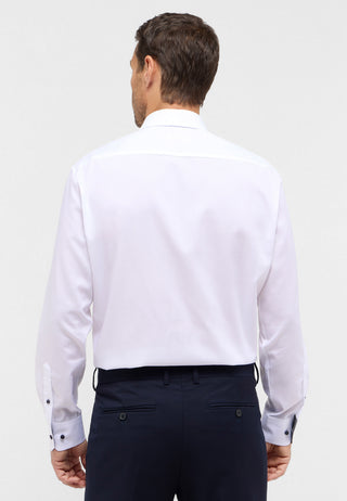 ETERNA COMFORT FIT Langarm Hemd - Ivory Contrast Poplin - 1311-00-E15K