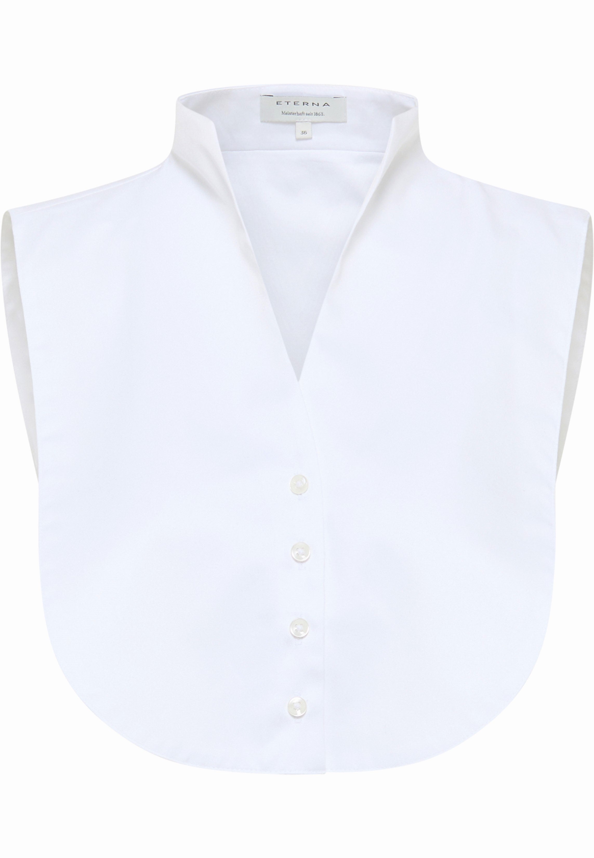 ETERNA EINSTECKKRAGEN BLUSE - Fresh Cotton White - 5585-00-A323