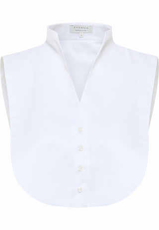 ETERNA EINSTECKKRAGEN BLUSE - Fresh Cotton White - 5585-00-A323