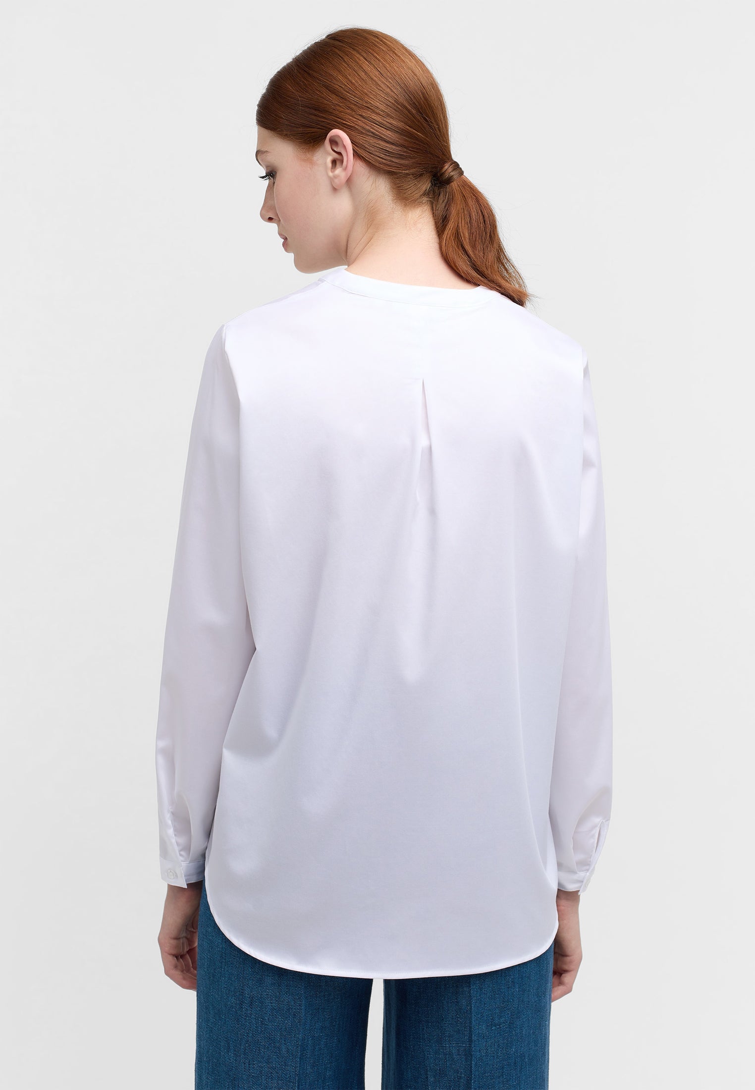 ETERNA LOOSE FIT Bluse - Milky Pearl White - 5585-00-D931 von Eterna