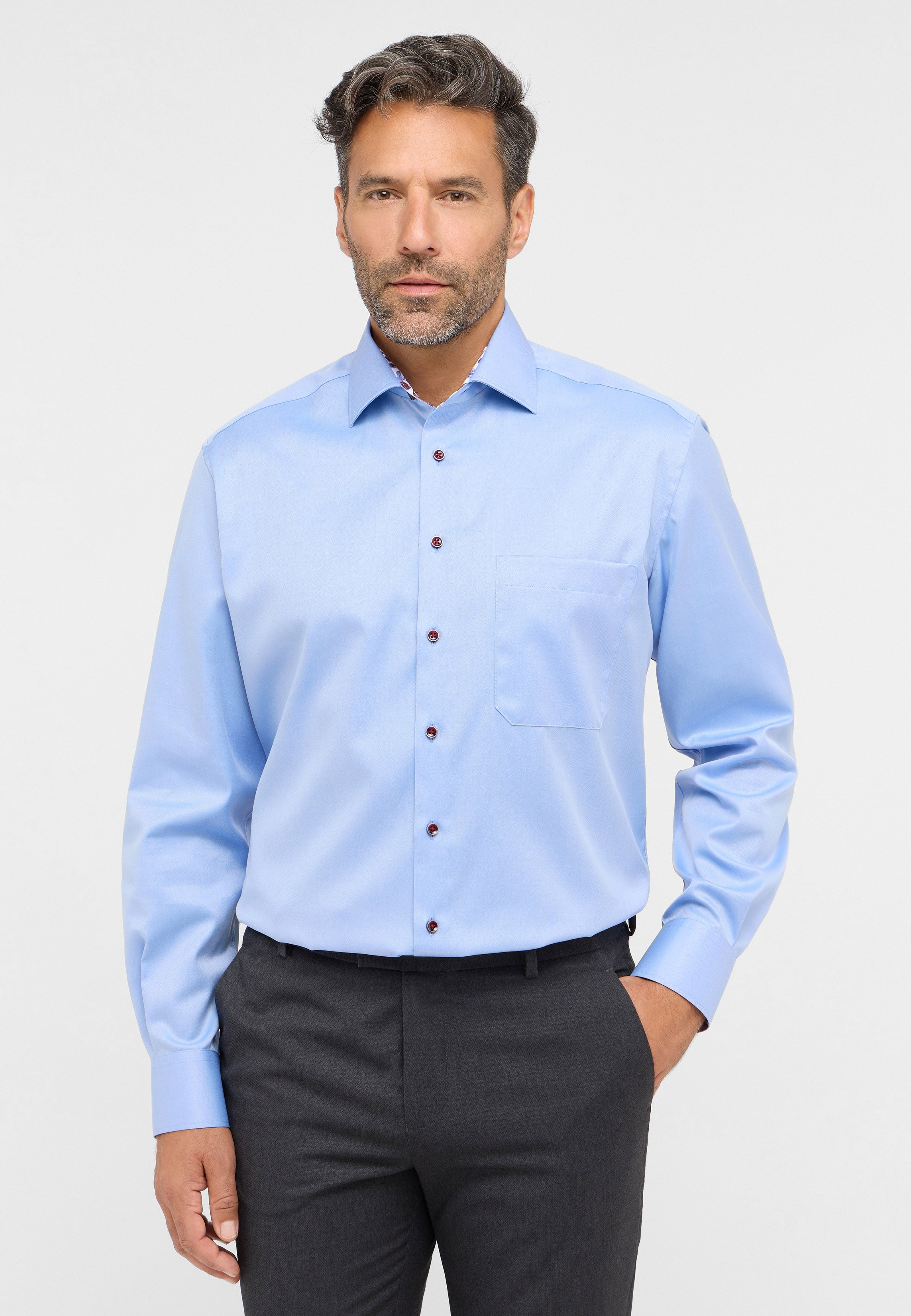 ETERNA COMFORT FIT COVER SHIRT - Coastal Sky Blue - 8824-15-E15K von Eterna