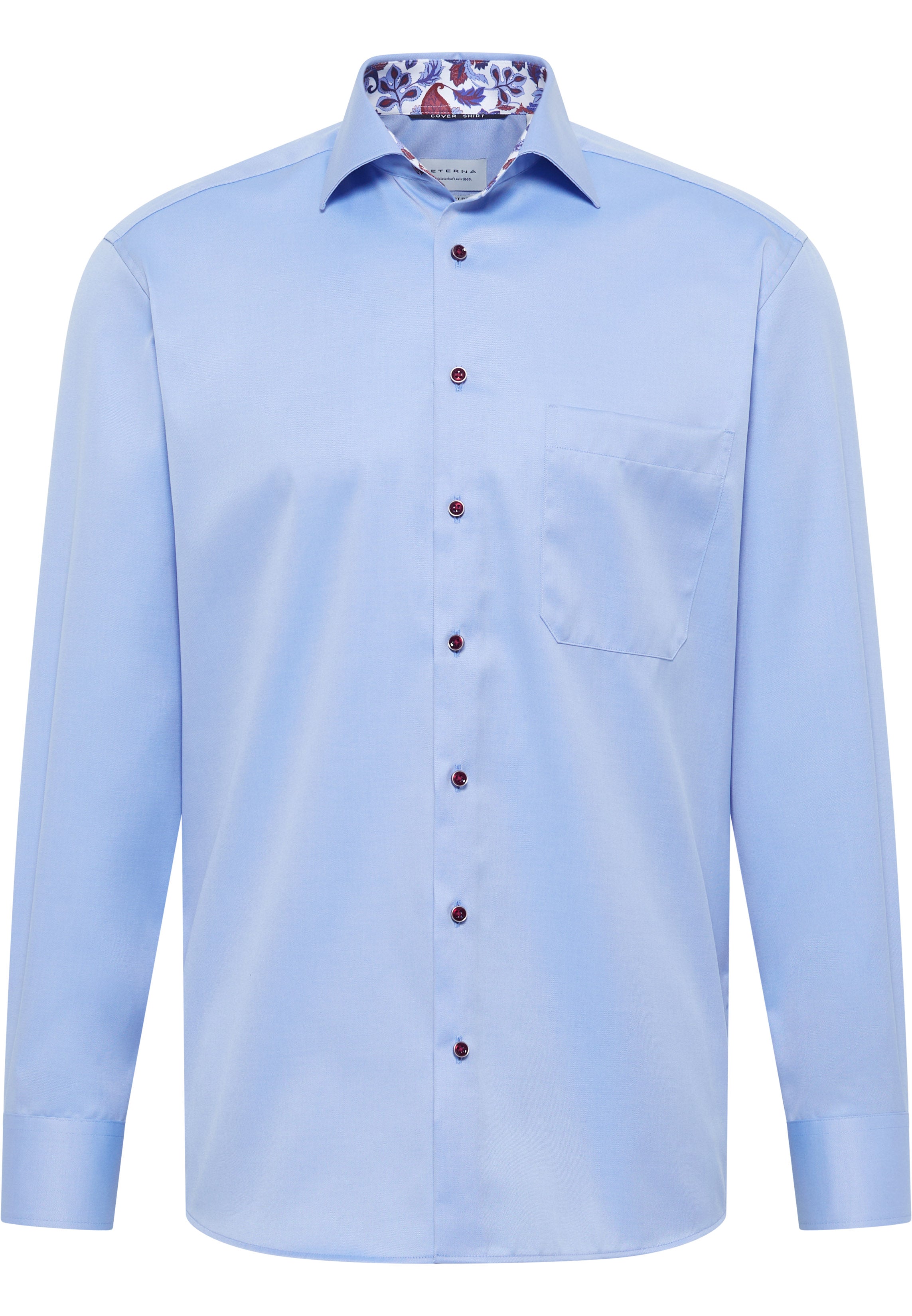 ETERNA COMFORT FIT COVER SHIRT - Coastal Sky Blue - 8824-15-E15K