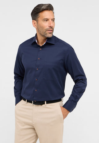 ETERNA COMFORT FIT COVER SHIRT Langarm Hemd - Midnight Harbor Blue - 8824-19-E15K