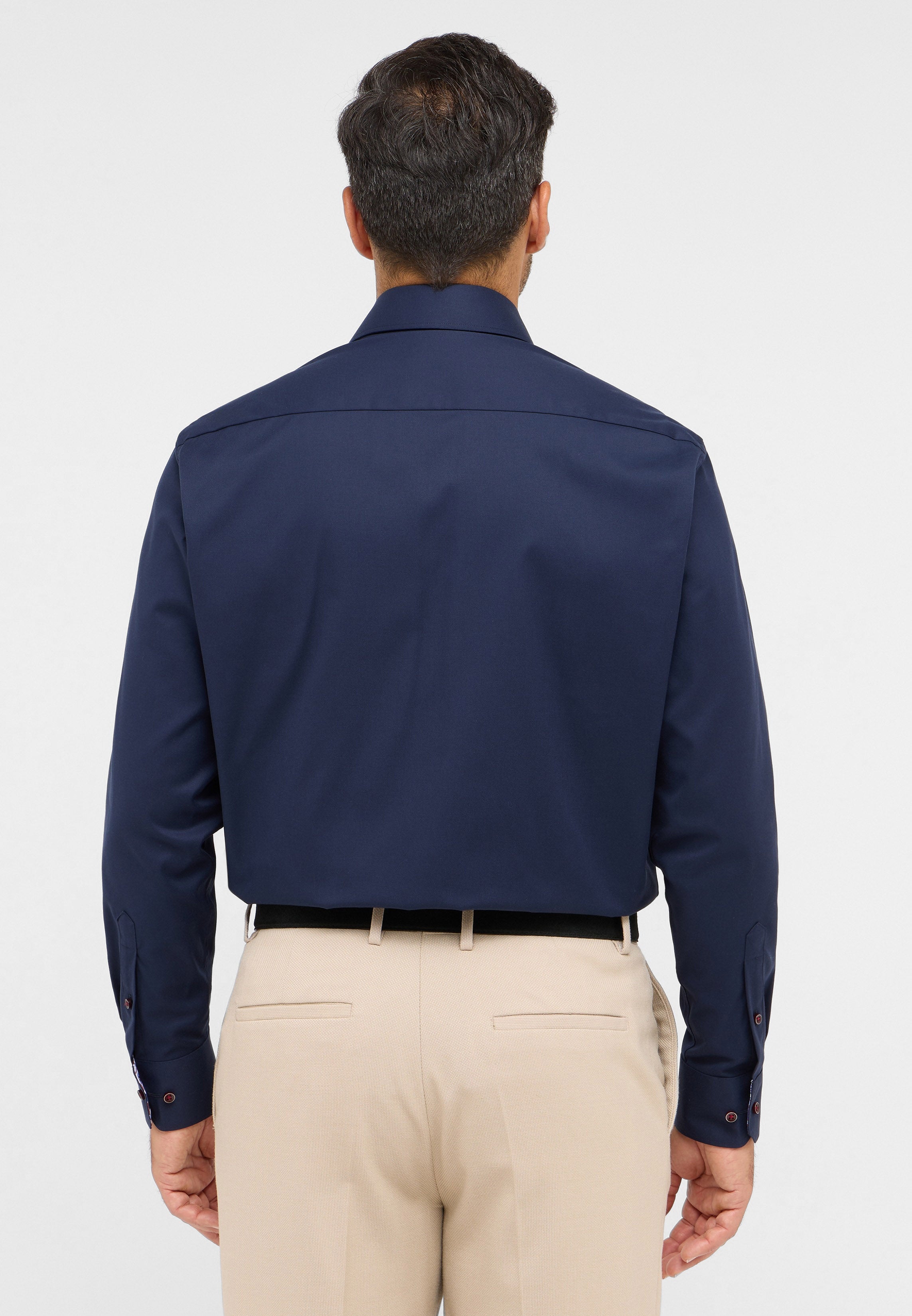 ETERNA COMFORT FIT COVER SHIRT Langarm Hemd - Midnight Harbor Blue - 8824-19-E15K
