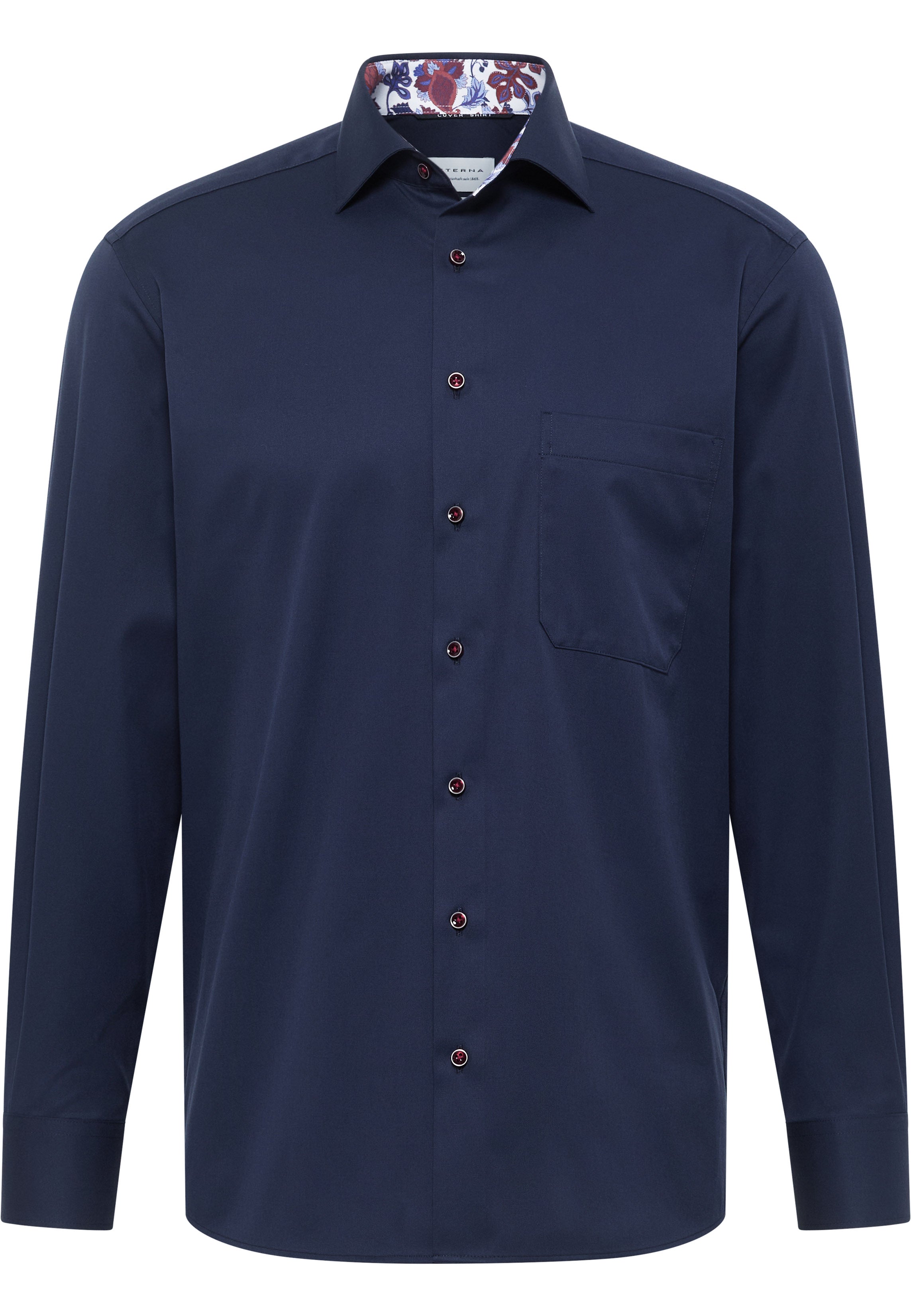 ETERNA COMFORT FIT COVER SHIRT Langarm Hemd - Midnight Harbor Blue - 8824-19-E15K