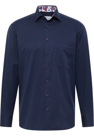 ETERNA COMFORT FIT COVER SHIRT Langarm Hemd - Midnight Harbor Blue - 8824-19-E15K
