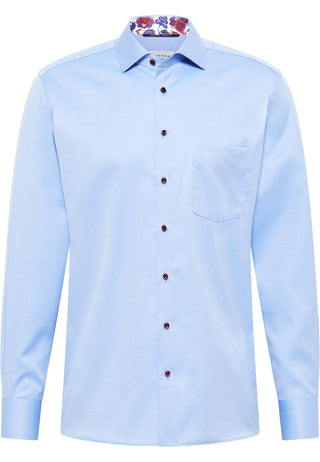 ETERNA MODERN FIT Langarm Hemd - Coastal Sky Twill - 8824-15-X15K