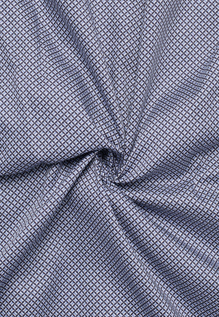 ETERNA COMFORT FIT Langarm Hemd - Faded Indigo Grid - 4382-12-E19K