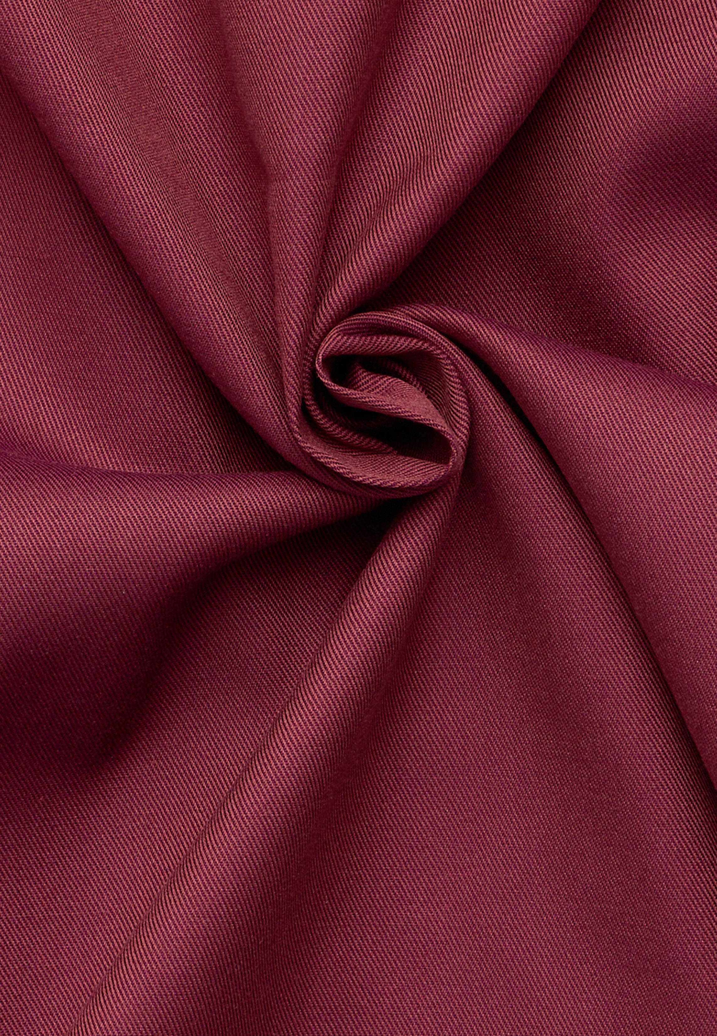 ETERNA COMFORT FIT COVER SHIRT - Wine Cherry Twill - 8824-56-E15K