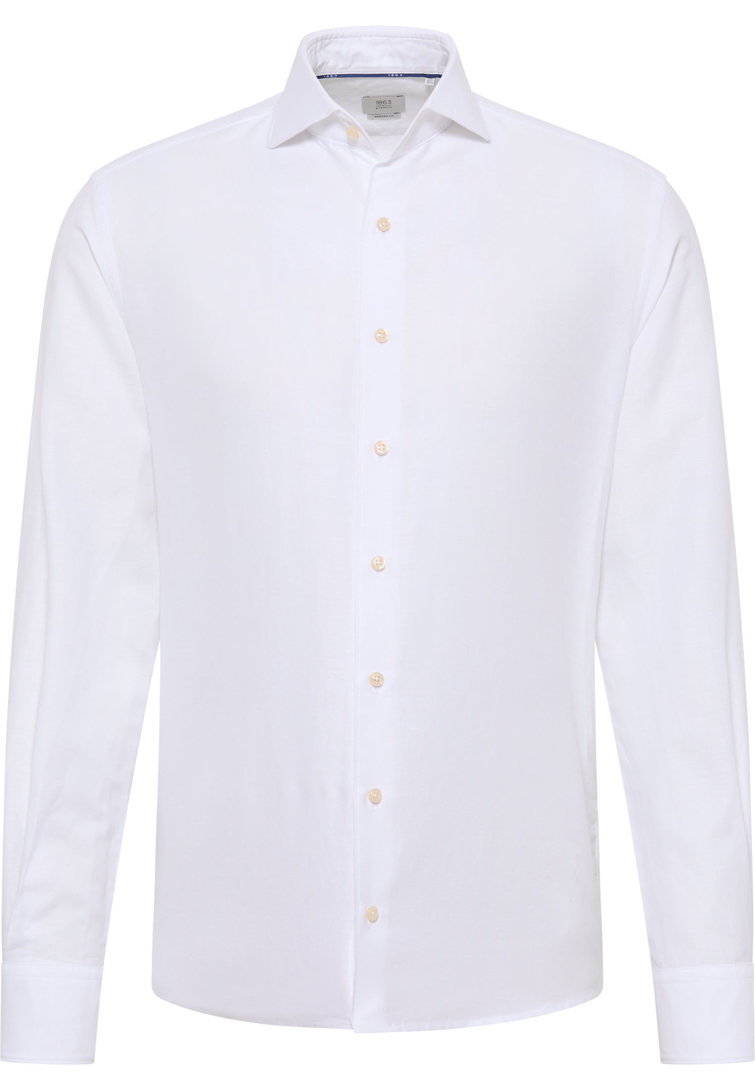 ETERNA 1863 Modern Fit Langarm Hemd - Pure Linen Sky - 2355-00-XS82