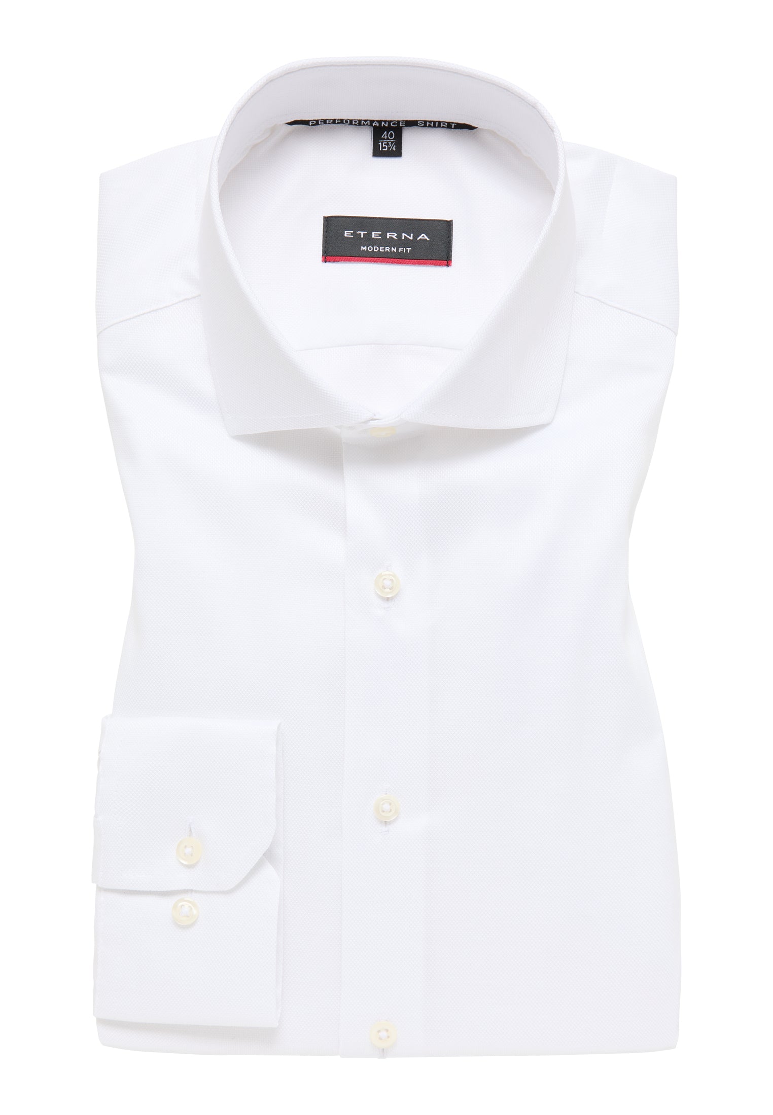 ETERNA MODERN FIT Performance Shirt - White Cloud Poplin - 4084-00-X17V