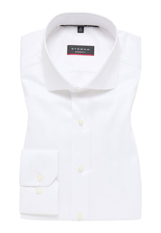 ETERNA MODERN FIT Performance Shirt - White Cloud Poplin - 4084-00-X17V