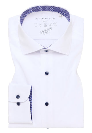 ETERNA SLIM FIT Performance Shirt - Moonlit White - 4194-00-F140