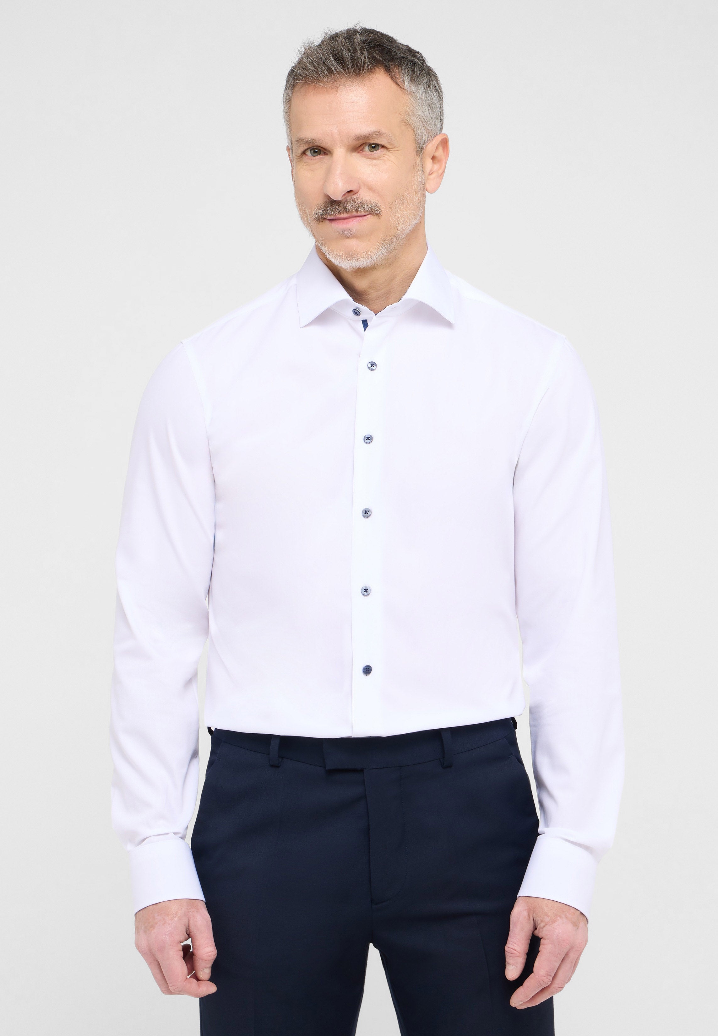 ETERNA SLIM FIT Performance Shirt - Moonlit White - 4194-00-F140 von Eterna