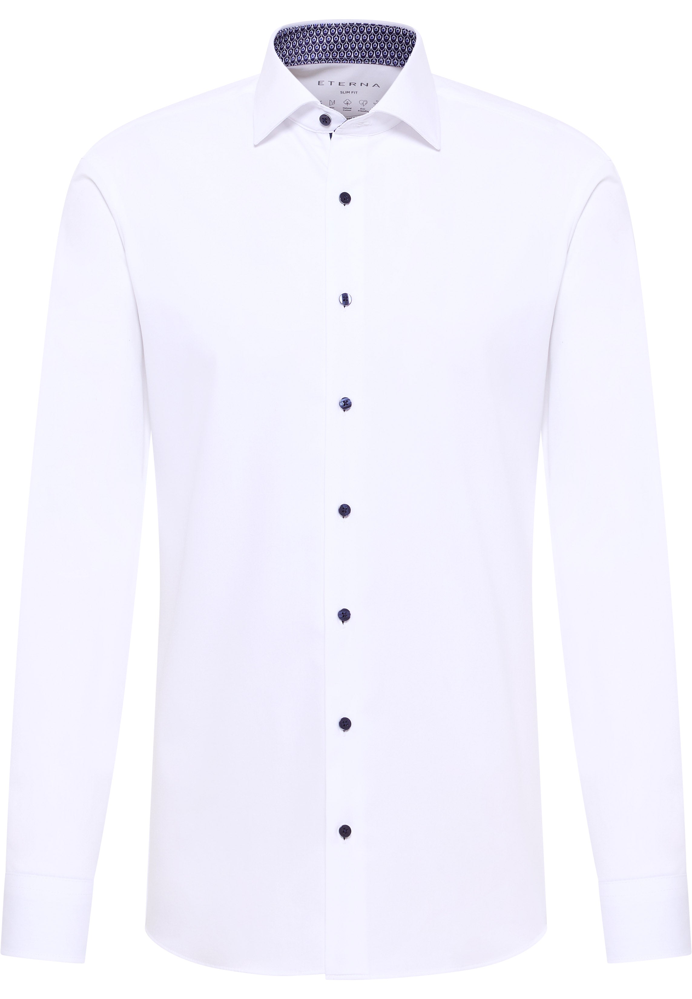 ETERNA SLIM FIT Performance Shirt - Moonlit White - 4194-00-F140