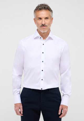 ETERNA 1863 Slim Fit Langarm Hemd - Moonlit White - 8005-00-F669