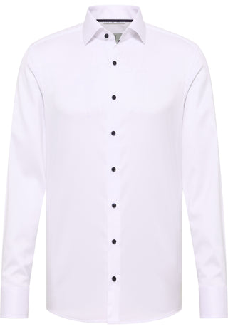 ETERNA 1863 Slim Fit Langarm Hemd - Moonlit White - 8005-00-F669