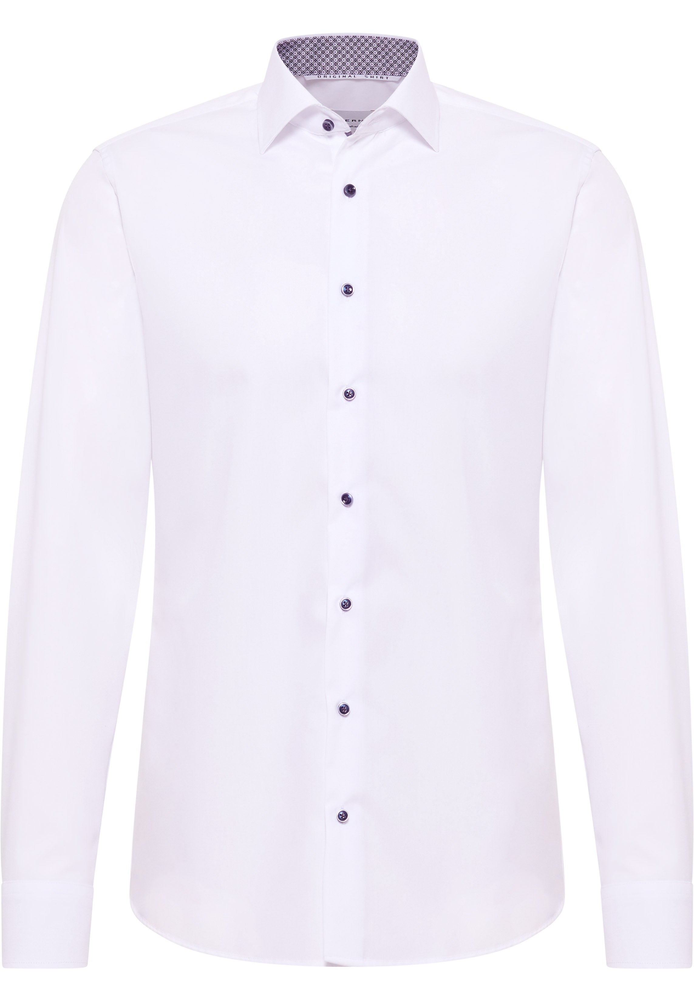ETERNA SLIM FIT Langarm Hemd - Moonlit Porcelain - 1305-00-F140