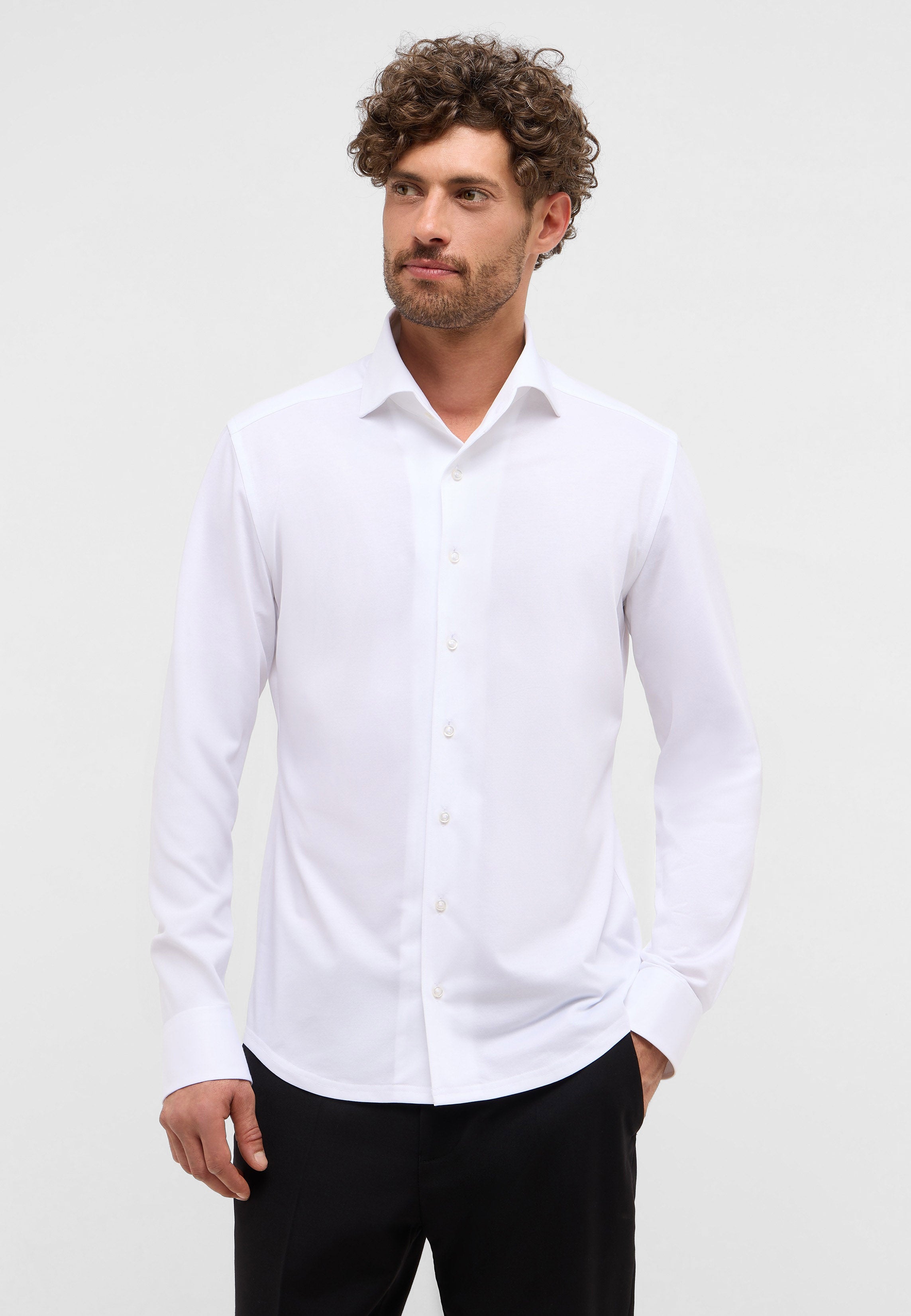 ETERN A 1863 SLIM FIT Langarm Hemd - Pure Glacier White - 2269-00-YSV1 von Eterna