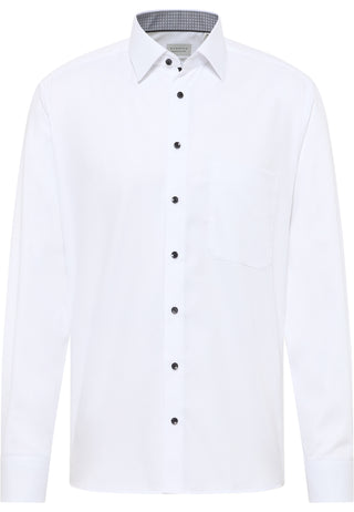 ETERNA COMFORT FIT Langarm Hemd - Crystal White - 1007-00-E141