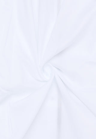 ETERNA SLIM FIT Natural Stretch Langarm Hemd - Pearl Linen White - 1282-00-F141