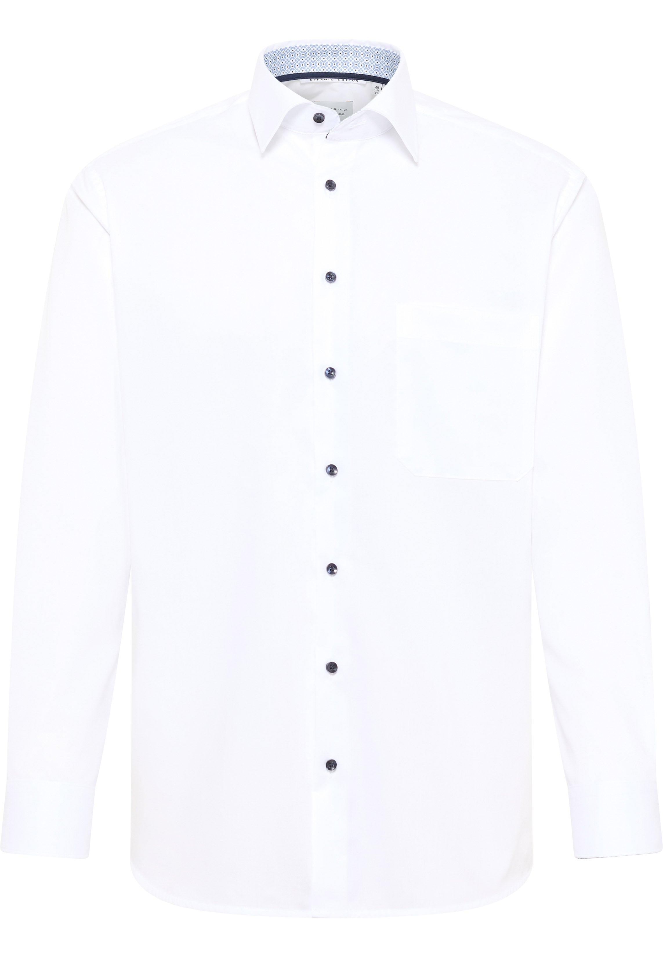 ETERNA COMFORT FIT Langarm Hemd - Pearl Glacier White - 1382-00-E141