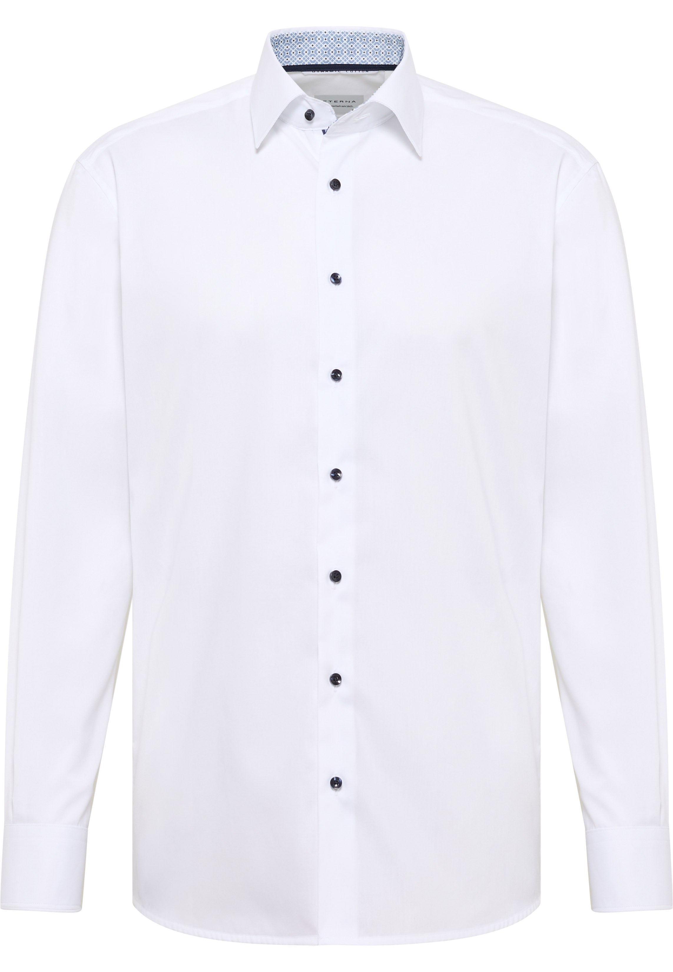 ETERNA MODERN FIT Langarm Hemd - Blue Harbor White - 1382-00-X151